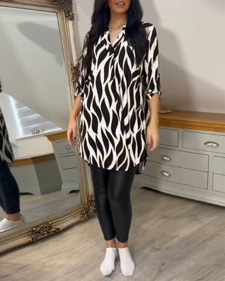 BEAUMONT NICE | BLOUSE CHIC IMPRIMÉE POUR FEMMES