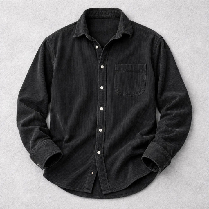 DELACROIX | CHEMISE CLASSIQUE EN VELOURS CÔTELÉ POUR HOMMES