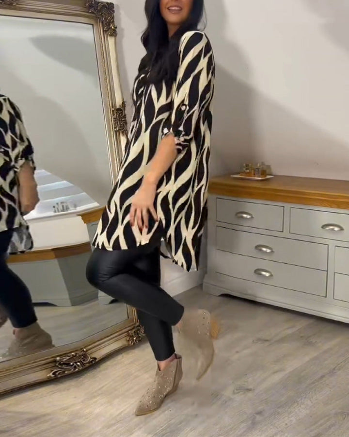 BEAUMONT NICE | BLOUSE CHIC IMPRIMÉE POUR FEMMES