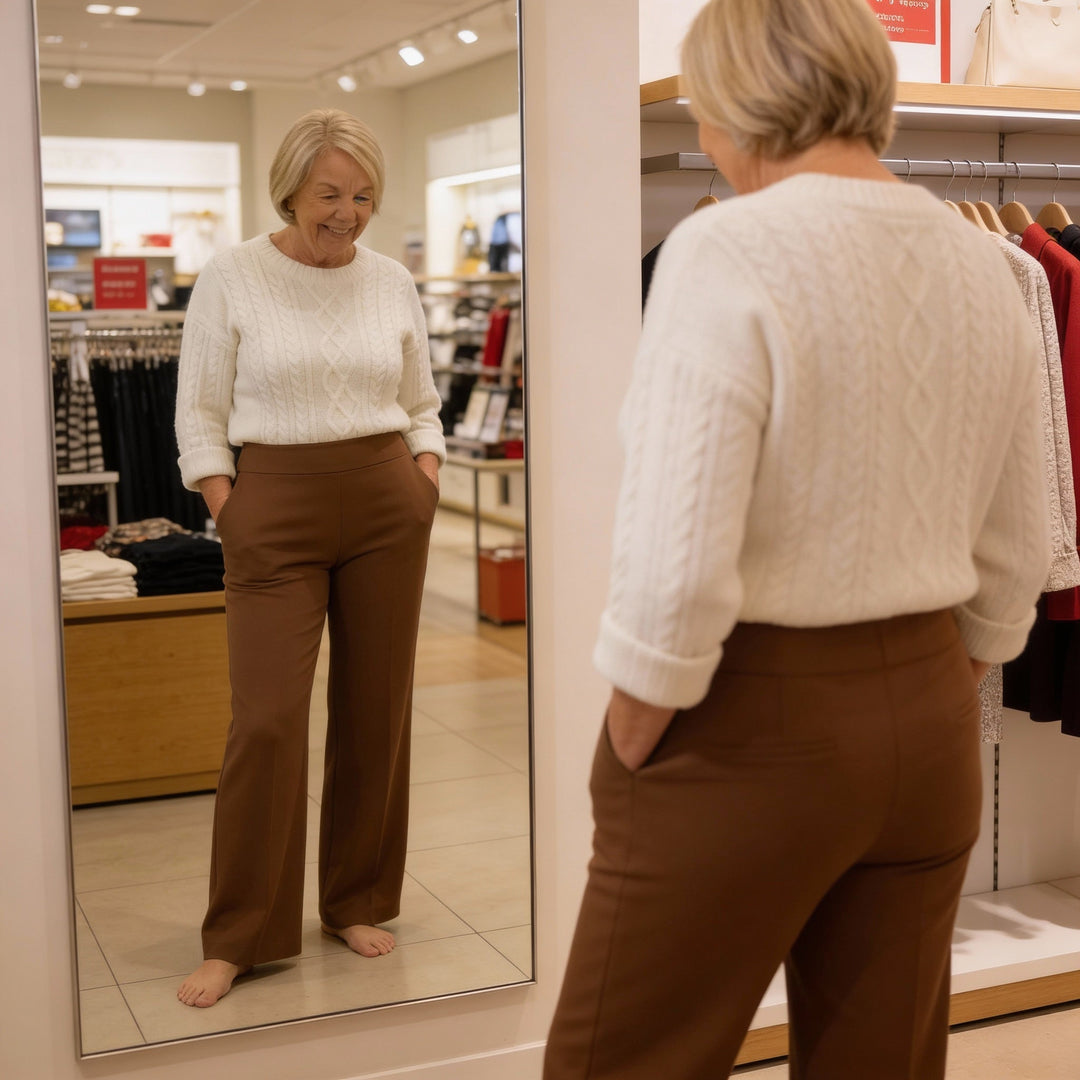 BEAUMONT NICE | PANTALON ÉLASTIQUE HAUT À LA TAILLE POUR FEMMES