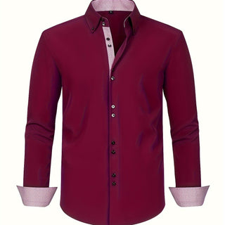 DELACROIX | CHEMISE ÉLÉGANTE LÉGÈRE AVEC DÉTAILS CONTRASTÉS