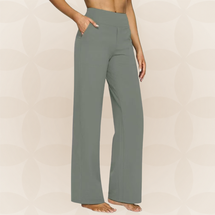 BEAUMONT NICE | PANTALON ÉLASTIQUE HAUT À LA TAILLE POUR FEMMES