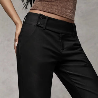 BEAUMONT NICE | PANTALONS FLUIDES À TAILLE MOYENNE POUR FEMMES