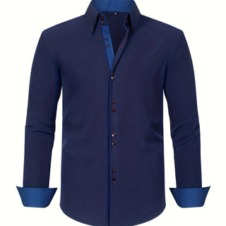 DELACROIX | CHEMISE ÉLÉGANTE LÉGÈRE AVEC DÉTAILS CONTRASTÉS