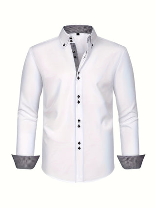 DELACROIX | CHEMISE ÉLÉGANTE LÉGÈRE AVEC DÉTAILS CONTRASTÉS