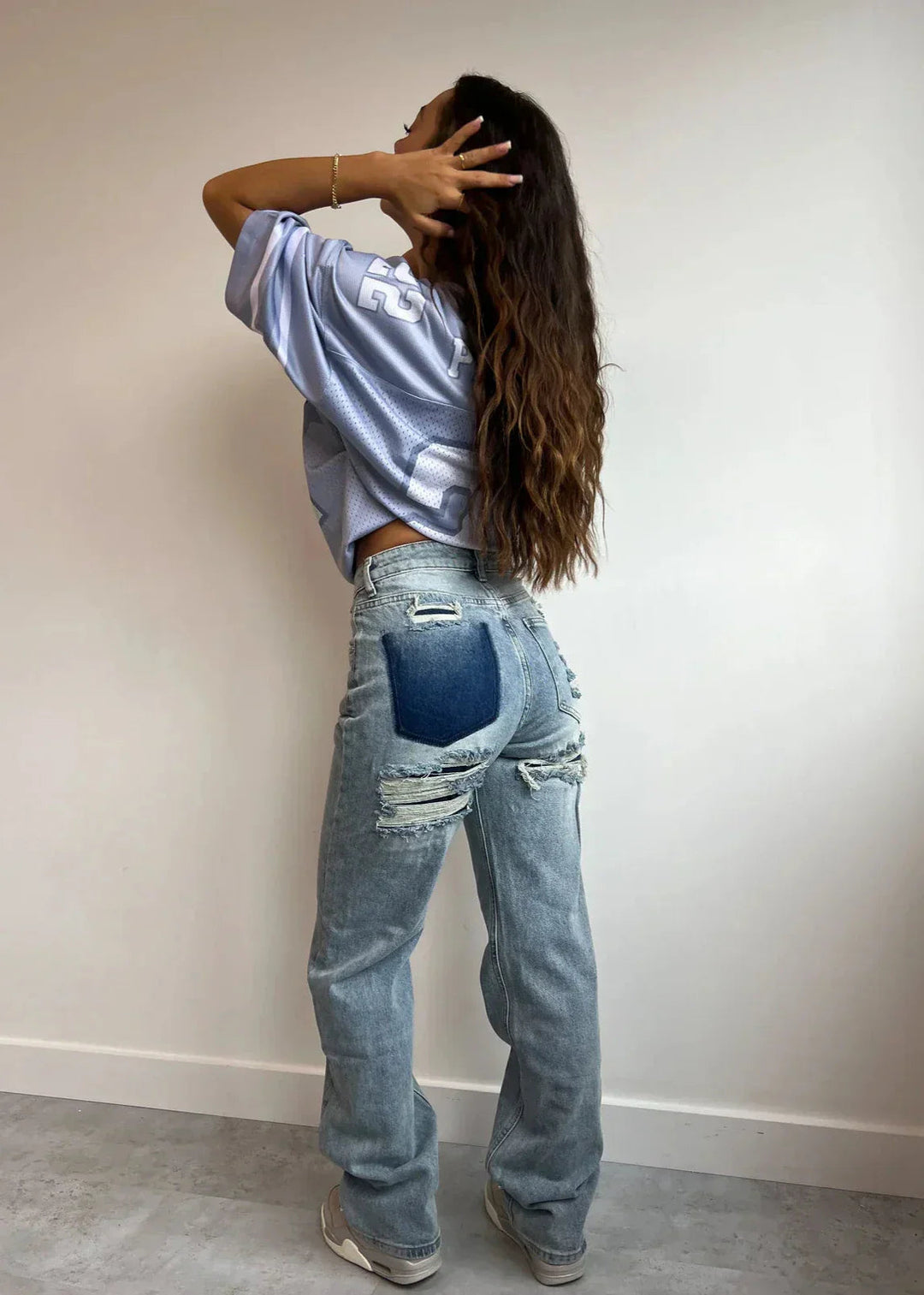 BEAUMONT NICE | JEANS DÉCHIRÉS ANCIENNE POUR FEMMES