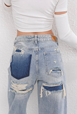 BEAUMONT NICE | JEANS DÉCHIRÉS ANCIENNE POUR FEMMES